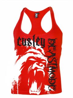Cusley Tank Top Beastmode rot S XXL Thaiboxen Kickboxen MMA Premium