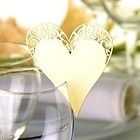 70 Platzkarten Schmetterling ans Glas weiß Hochzeit Tischkarten