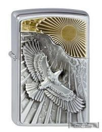 Original Zippo Eagle Sun Fly Emblem Neuheit 2013