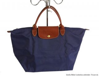 Longchamp ♥ Le Pliage Größe M / L♥ Tasche ♥ blau / dunkelblau