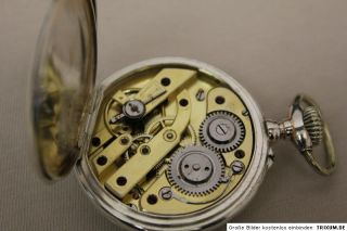 schöne antike DSC Herren Taschenuhr in 0.800 Silber Pocket watch
