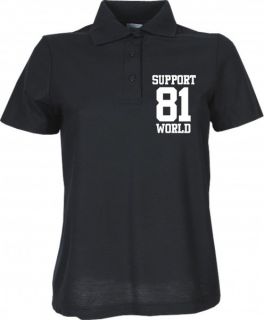 804 Support 81 World Lady Polo Shirt S XL