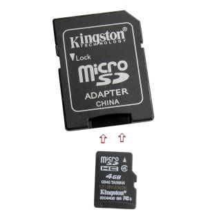 4GB Speicherkarte für Samsung L700 (Micro SD, SD Adapter inklusive