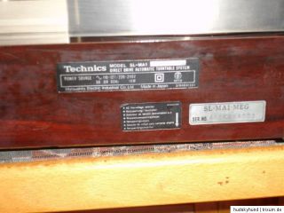 TECHNICS SL MA1 MEG Quartz Direct Drive Automatic Plattenspieler Holz