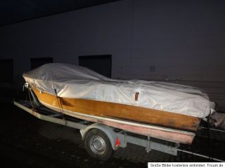 deutsches Holzboot ca. 45 Jahre alt Hersteller Krieg Typ wie Riva 5