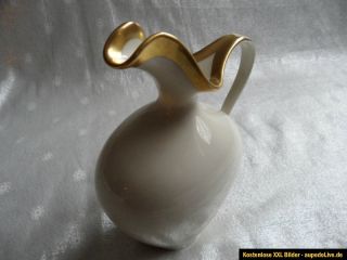 Alte Vase Royal KM Porzellan Bavaria Germany Handarbeit 22 Karat Gold
