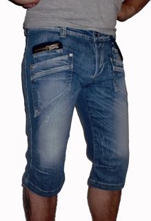NEU DC Designer Herren Jeans Shorts Cargo Bermuda Hose destroyed W30