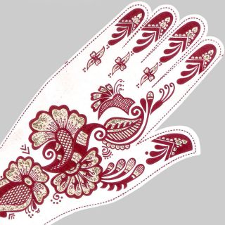 Mehendi Henna Handschmuck auf Transfer Folie Tatoo Sticker 813