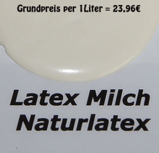 Latexmilch Flüssiglatex 250ml  Ammoniakfrei  1L23,96€ Weiß