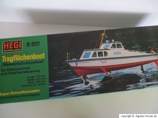 RARITÄT HEGI TRAGFLÄCHENBOOT WASSERSCHUTZPOLIZEI B 3511 GEBAUT