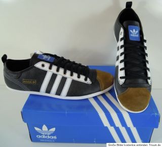 Adidas Plimsalao Sneaker Schuh Sportschuhe, Schwarz Weiß, Gr. 46 NEU