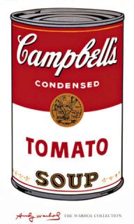 Kunstdruck Poster Andy Warhol Campbells Soup (Tomato)