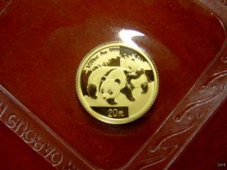 Sie erhalten eine 1/20 oz 20 Yuan Gold China Panda 2008 in