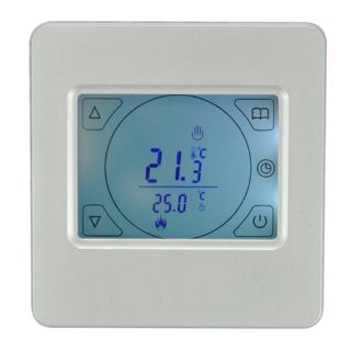 Digital Thermostat TOUCHSCREEN Fußbodenheizung silber #847