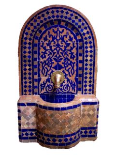 Mediterraner Orientalischer Marokkanischer Mosaik Gartenbrunnen Zimmer