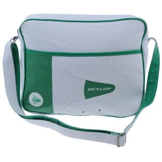 Dunlop Messenger Flight shoulder Bag Umhängetasche weiss/grün