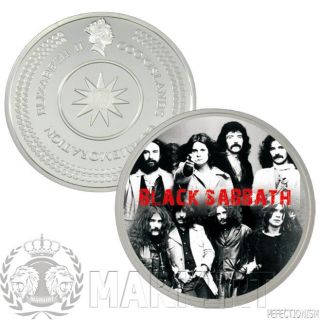 Black Sabbath Münze Münzset Coinset Silber Silver 6 Münzsen  Neu