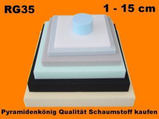 Schaumstoff Schaumgummi Auflage Polster Platte Matten Zuschnitt RG 35