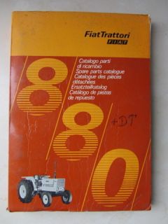 FIAT   Trattori   Traktor Typ 880 + 880 DT Allrad Ersatzteilliste