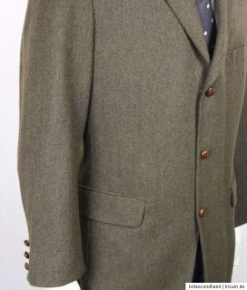 BURBERRY Sakko Jacket Gr.52 Frisch gereinigt Leder Knöpfe