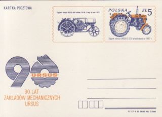 Polen Ganzsache Nr. P 874 ** Traktor Ursus C 330