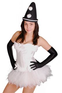 sexy Pierrot Clown Harlekin Damen Kostüm Karneval Fasching Motto