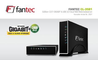 FANTEC CL 35B1 Cloud NAS Multimediaserver Gbit USB 3.0
