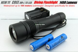 1400Lm CREE LED Tauchlampe Taschenlampe Handlampe +CHA