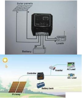 Solar Panel Charger Controller Regulator 10A 12V/24V
