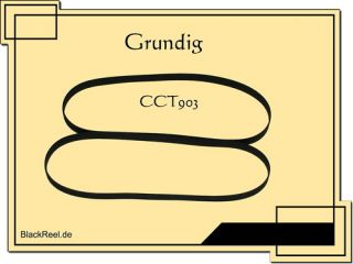 Grundig CCT 903 Riemen rubber belts Cassette Tape Deck