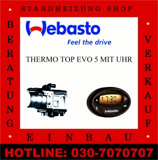 Webasto Thermo Top EVO 5 Universal mit Uhr Benzin Standheizung