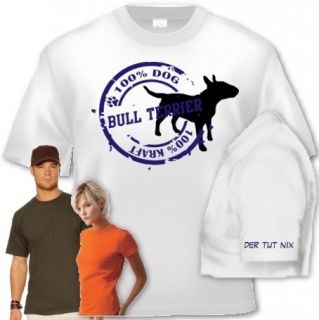 Shirt Hund Bull Terrier Stamp Shirt bedruckt 2 farbig