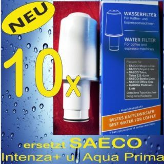10 Filterpatronen Wasserfilter für AquaPrima u. Brita Intenza Plus