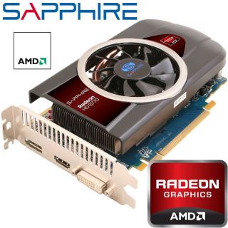 Sapphire Radeon HD6770 Grafikkarte PCI e 1GB GDDR5 Speicher HDMI VGA 1