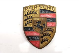 Porsche Wappen Emblem Fronthaube 911 912 901 orange