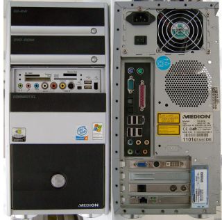 Medion PC MT6 MT225A, Titanium MD 8080 XL, P4 3GHz, neuw. 160GB, 1GB