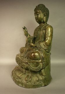 Amogasiddhi Buddha Statue Bronze Tibet, Figur Buddhismus Skulptur