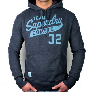 SUPERDRY COMETS 56 Gr L Hoodie Sweatshirt Pullover Herren Jacke K917