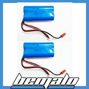 2x F645 F45 F 45 ERSATZTEIL AKKU 7,4V 2000mAh AKKUMULATOR Accu T623