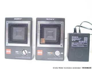 007AV activ Speaker für Walkman CD Player mit Netzteil AC 910