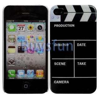 Clap Clapper Board Slate Movie Cut Hard Case Cover For Apple iPhone 4