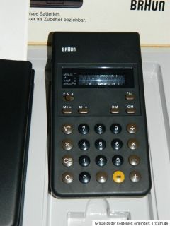 Braun Calculator Taschenrechner Type 4955 / ET 22 NEU / NEW