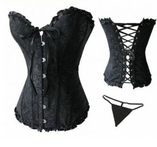 Brand new black white corset Bustier top sexy lace up