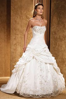 2012 Weiß Brautkleid Abendkleidung Prom Gr34 36 38 40 42 44 46 48