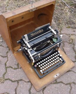 A308/ Schreibmaschine Reiseschreibmaschine MERCEDES Zella Mehlis um
