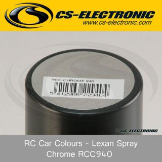 CS Electronic RC Car Colours   Lexan Spray Chrome RCC940
