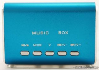 Mini  Player Lautsprecher Micro SD TF USB Speaker Schwarz Pink Blau