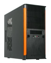 Preiswerter Midi Tower Xigmatek ASGARD II mit orangen Zierblenden