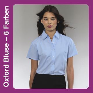 0R933F Kurzärmlige klassische Oxford Bluse Business Damen XS   6XL