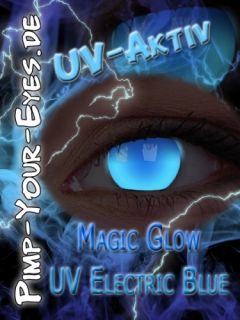 crazy magische UV aktive Kontaktlinsen CYBER FASCHING HELLOWEEN